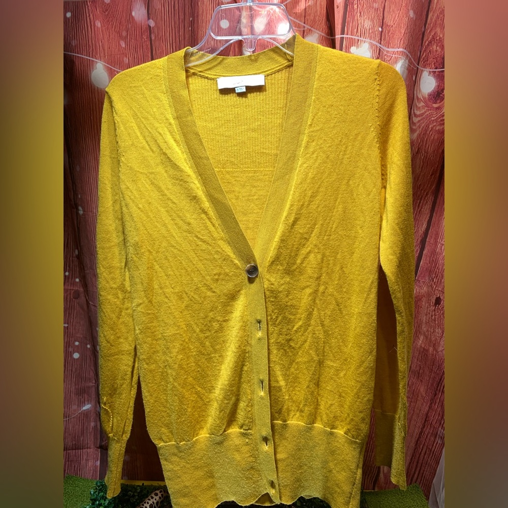 LOFT Mustard Yellow Women's Cardigan
